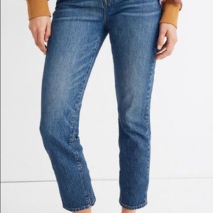madewell classic straight jeans